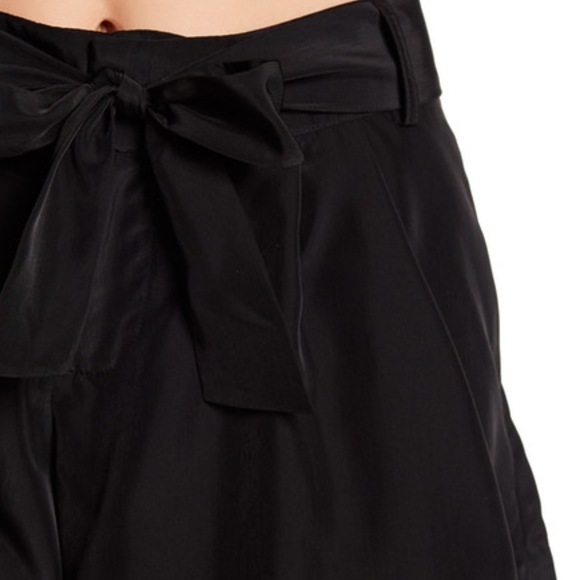 Parker Black Front Tie Shorts XS NWT - Picture 3 of 3